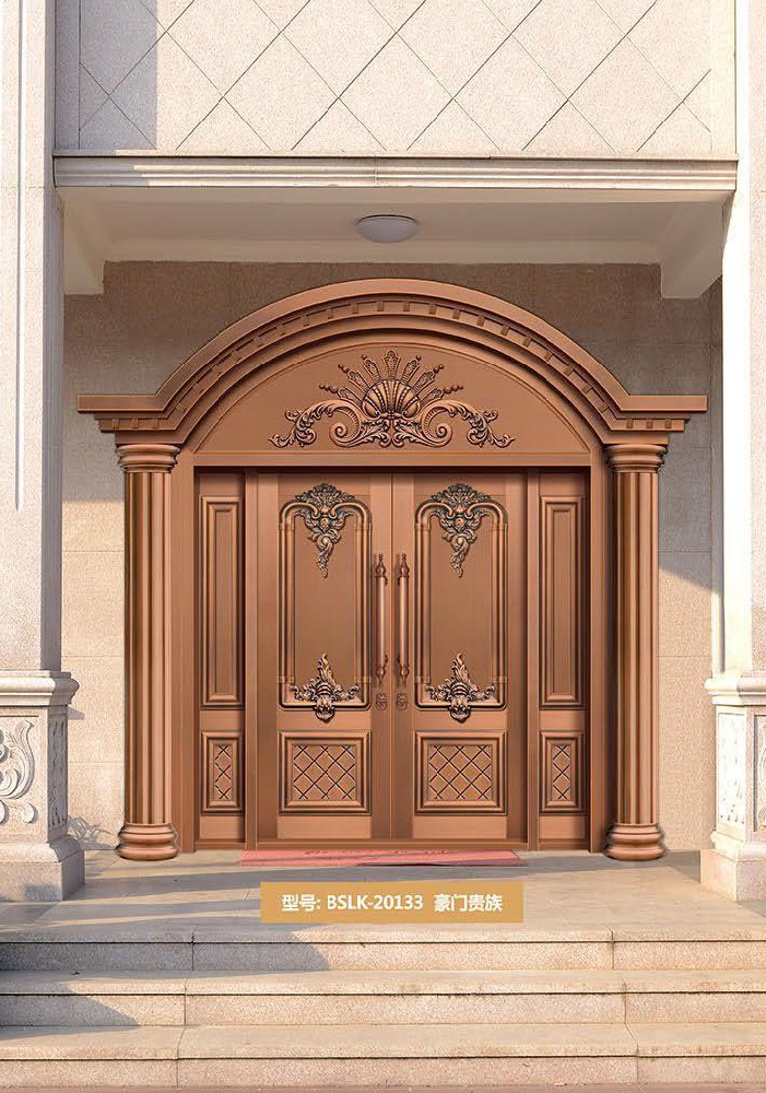 豪华铜门如何与现代别墅搭配？